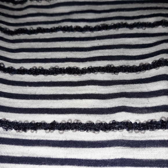 J.Crew black and white striped tank - Picture 2 of 4